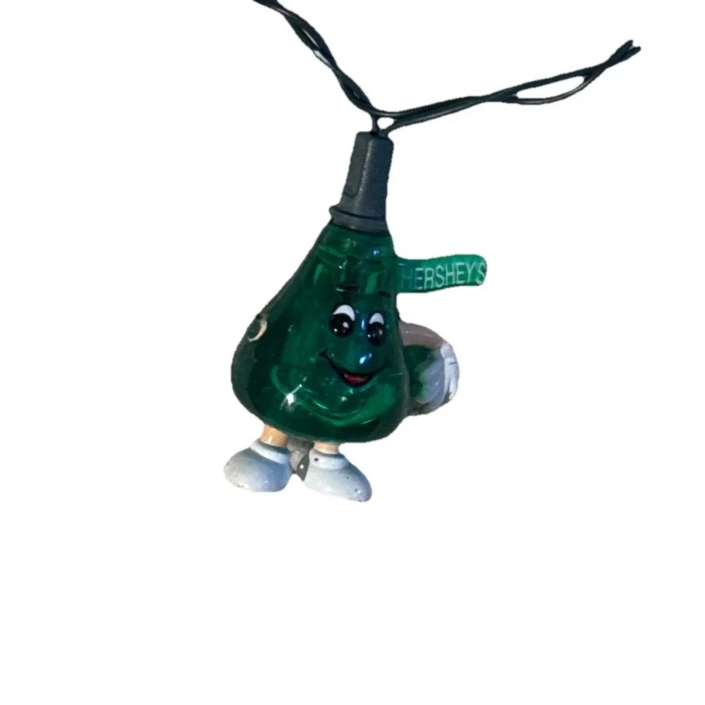 Hersheys Christmas Kisses String Lights Red Green‎ Novelty Holiday Parts Repair
